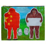 2 Yeh Ren,text & Flag In Forest  Cosmetic Bag (XXXL)