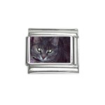 Cat With Glowing Eyes Italian Charm (9mm)