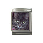 Cat With Glowing Eyes Italian Charm (13mm)