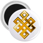 Endless Knot gold 3  Magnet