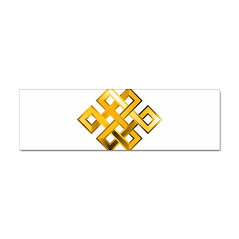 Endless Knot gold Sticker (Bumper) from UrbanLoad.com Front