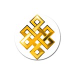Endless Knot gold Magnet 3  (Round)