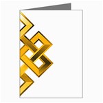 Endless Knot gold Greeting Card