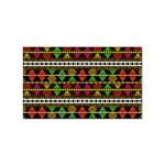 Aztec Style Pattern Sticker (Rectangle)