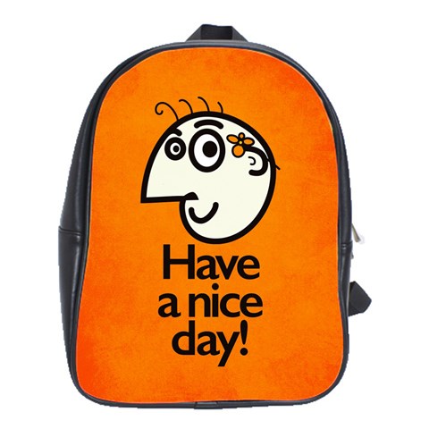 Have A Nice Day Happy Character School Bag (Large) from UrbanLoad.com Front