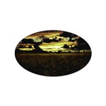 Dark Meadow Landscape  Sticker 10 Pack (Oval)