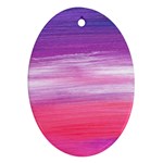 Abstract In Pink & Purple Oval Ornament