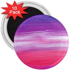 Abstract In Pink & Purple 3  Button Magnet (10 pack)