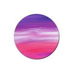 Abstract In Pink & Purple Drink Coaster (Round)
