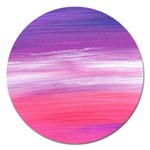Abstract In Pink & Purple Magnet 5  (Round)