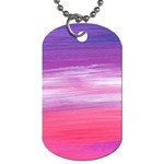 Abstract In Pink & Purple Dog Tag (One Sided)