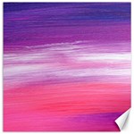 Abstract In Pink & Purple Canvas 16  x 16  (Unframed)
