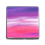 Abstract In Pink & Purple Memory Card Reader with Storage (Square)