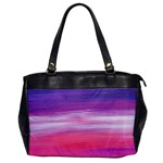 Abstract In Pink & Purple Oversize Office Handbag (One Side)