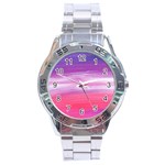 Abstract In Pink & Purple Stainless Steel Watch