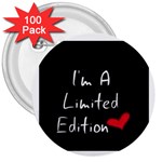 Your own Image 3  Button (100 pack)