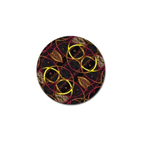 Luxury Futuristic Ornament Golf Ball Marker 4 Pack from UrbanLoad.com Front