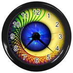Eerie Psychedelic Eye Wall Clock (Black)