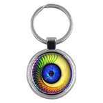 Eerie Psychedelic Eye Key Chain (Round)