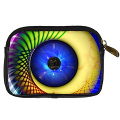 Eerie Psychedelic Eye Digital Camera Leather Case from UrbanLoad.com Back
