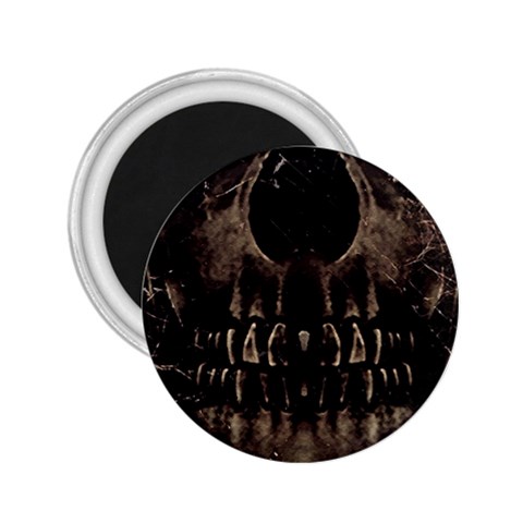 Skull Poster Background 2.25  Button Magnet from UrbanLoad.com Front