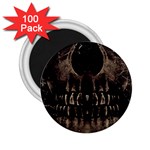 Skull Poster Background 2.25  Button Magnet (100 pack)