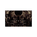 Skull Poster Background Sticker 10 Pack (Rectangle)