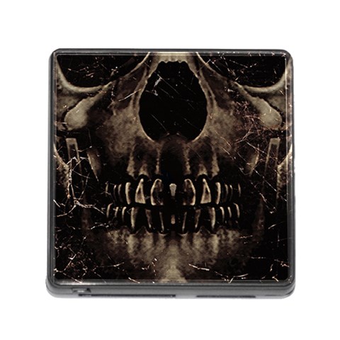 Skull Poster Background Memory Card Reader with Storage (Square) from UrbanLoad.com Front