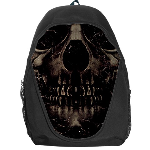 Skull Poster Background Backpack Bag from UrbanLoad.com Front