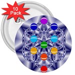 Life Tree 3  Button (10 pack)
