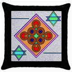 Sacred Mosaic Throw Pillow Case (Black)