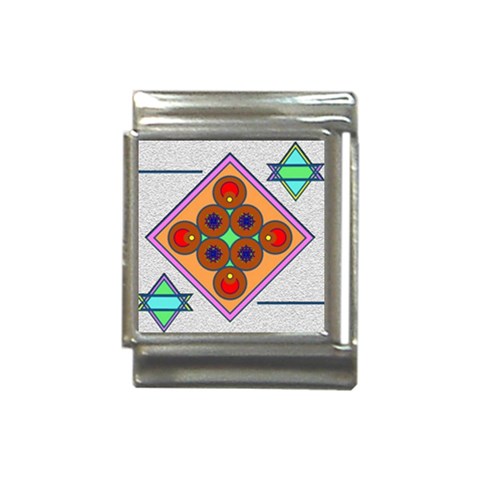 Sacred Mosaic Italian Charm (13mm) from UrbanLoad.com Front
