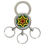Space  n Time 3-Ring Key Chain