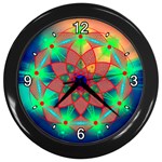 Unconditionality Wall Clock (Black with 4 white numbers)