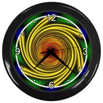 Vortex Wall Clock (Black with 4 white numbers)