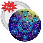 Wisdom 3  Button (10 pack)