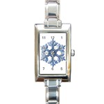 Snowflake #2 Rectangular Italian Charm Watch