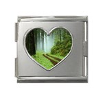 Forest Mega Link Heart Italian Charm (18mm)