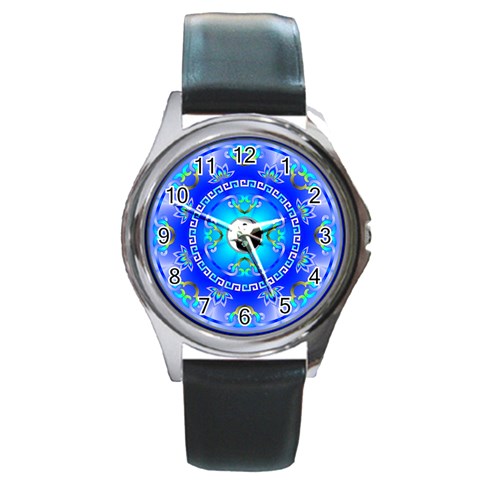 YinYang Round Metal Watch from UrbanLoad.com Front