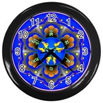 OMPH Wall Clock (Black with 12 black numbers)