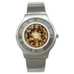 OM Lotus Stainless Steel Watch