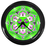 OMPH Wall Clock (Black with 4 black numbers)