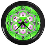 OMPH Wall Clock (Black with 4 white numbers)