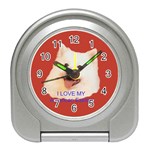 american eskimo Travel Alarm Clock