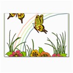 Butterflies & Rainbow Postcards 5  x 7  (Pkg of 10)