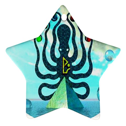 Star Nation Octopus Ornament (Star) from UrbanLoad.com Front