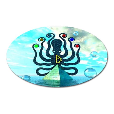 Star Nation Octopus Magnet (Oval) from UrbanLoad.com Front