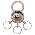 Samoyed Dog 3-Ring Key Chain
