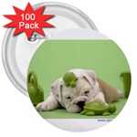 cute dog 3  Button (100 pack)