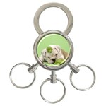 cute dog 3-Ring Key Chain